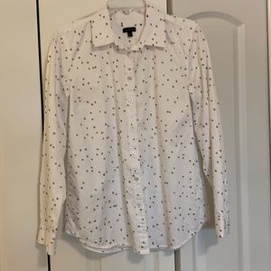 Talbots Cotton shirt with gold stars Sz. M
